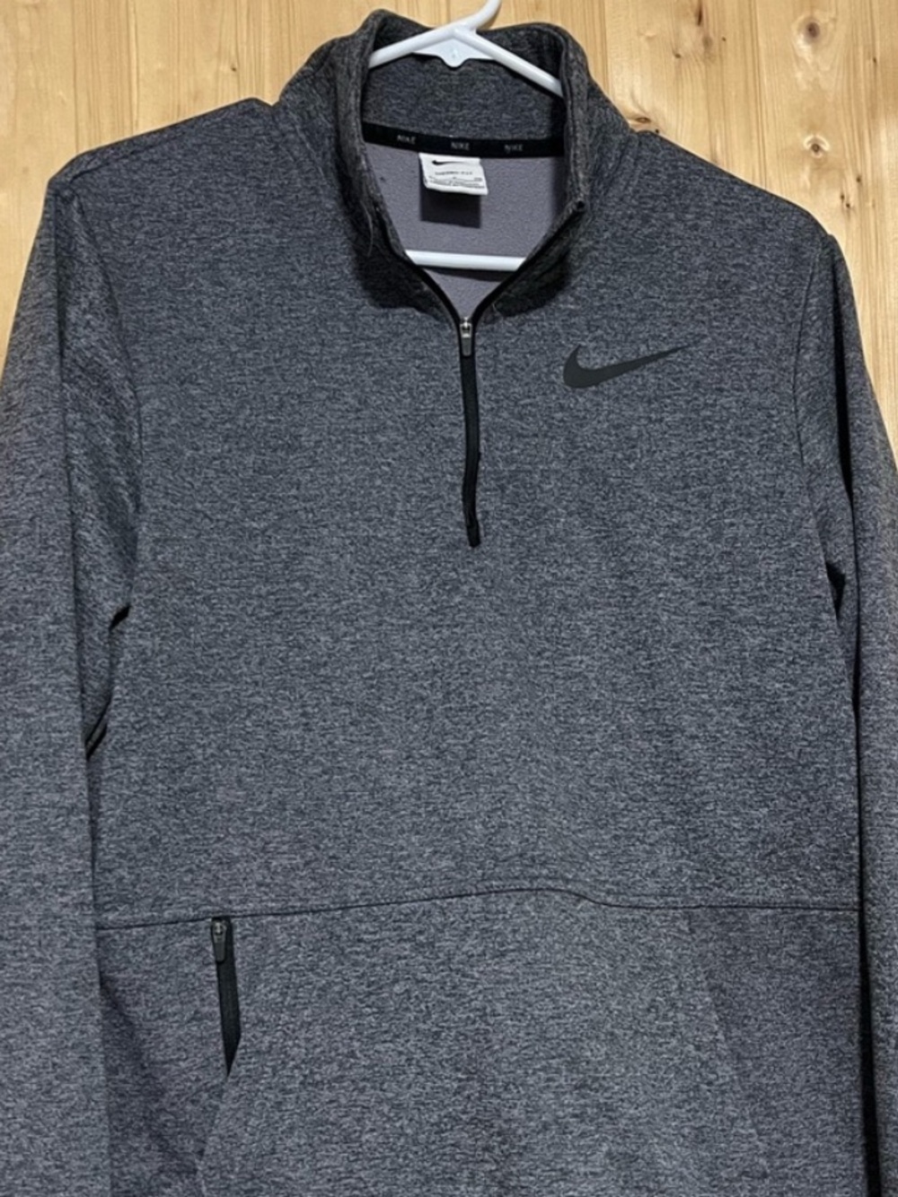 Nike Gray Half-Zip Performance Jacket